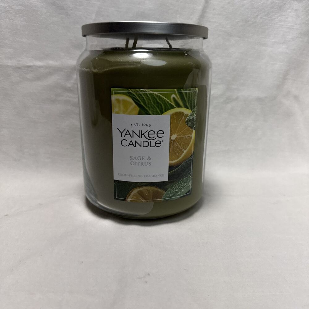 Yankee Candle 60 oz 3 Wick Sage & Citrus Candle